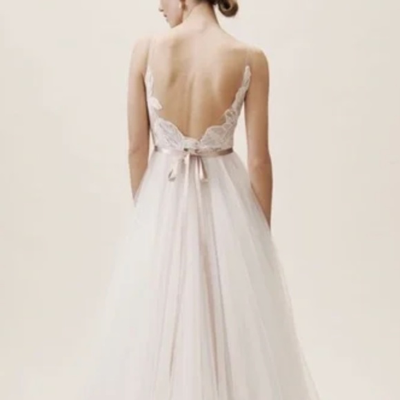 BHLDN WEDDING GOWN AND CAPE - Picture 2 of 7